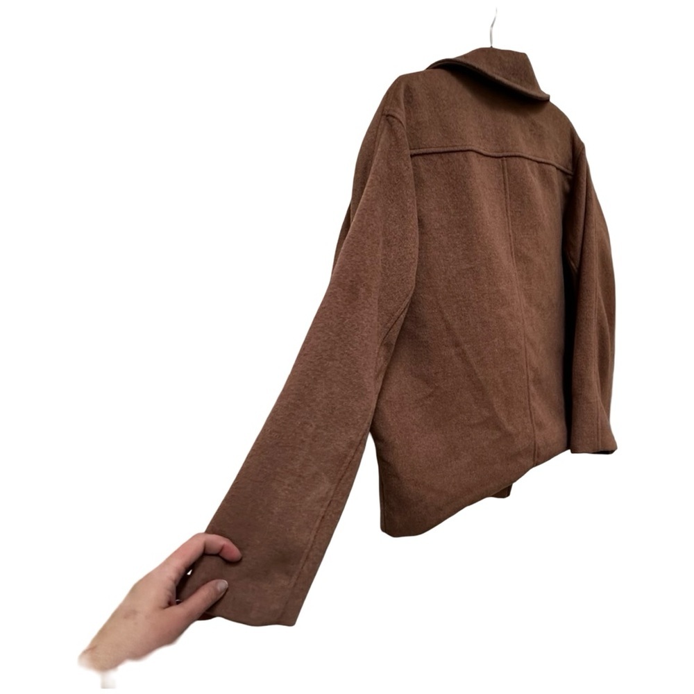 Anthropologie NWT Maeve Longline Moto Wool-Blend Jacket size L. - Picture 11 of 17